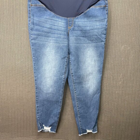 Sofia Jeans By Sofia Vergara Maternity Jeans Size 16 Blue Curvy Ankle Denim - Picture 3 of 10